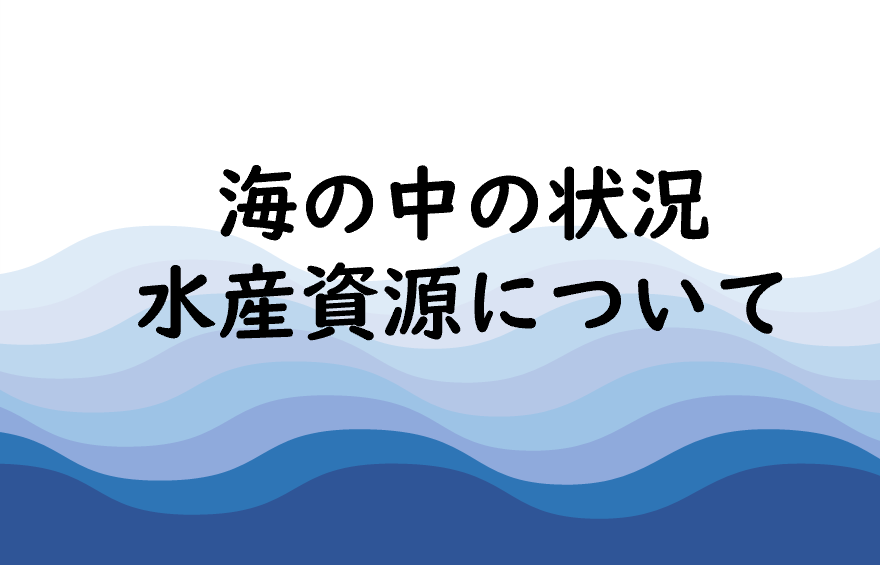 海の中の状況、水産資源について