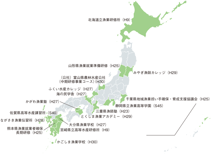 図2-2-6 全国の漁業学校