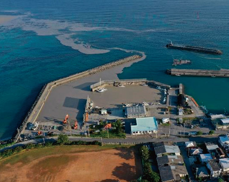 大量の軽石の漂流・漂着による埋そく状況