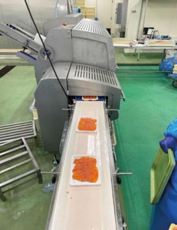 チルドスライサーでスライスした商品