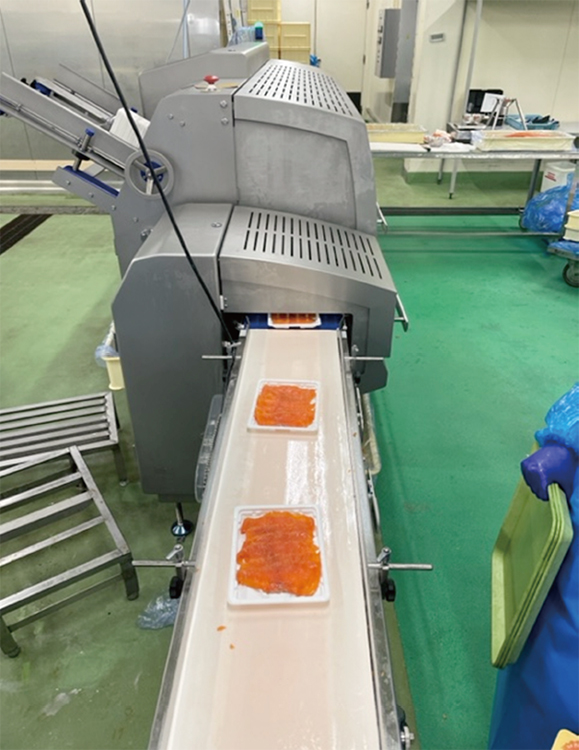 チルドスライサーでスライスした商品