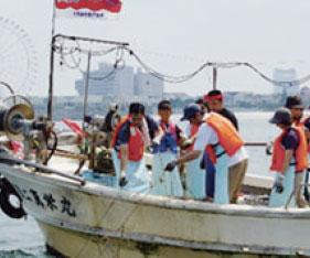 体験漁業の実施風景