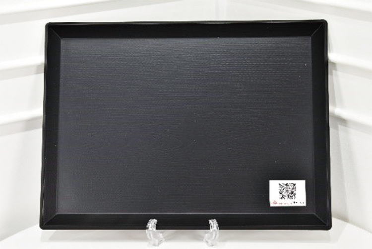 廃漁網から製造した食事用トレー（漁業系プラスチック廃棄物を再生利用した製品として初めてエコマーク認定を取得）